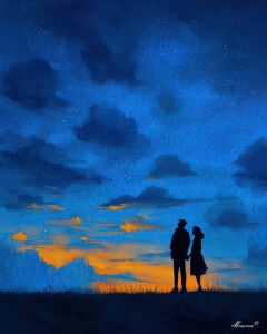 COUPLE IN BLUE HOUR
