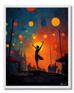 DANCER UNDER LANTERNS - FRAMED