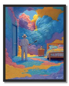 ARTIST IN COLOR ROOM - FRAMED