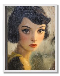 WOMAN BY THE WINDOW - FRAMED