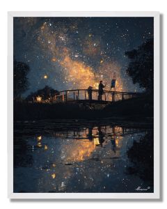 ARTIST BY THE BRIDGE - FRAMED