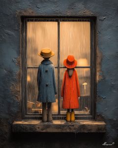 COUPLE AT THE WINDOW