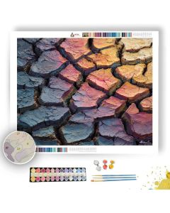 CRACKED EARTH DETAIL - Paint by Numbers Full Kit