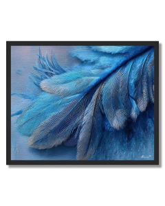 BIRD FEATHER GLOW - FRAMED