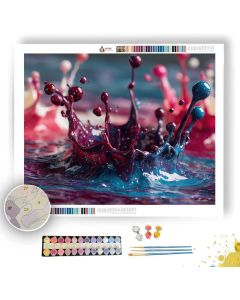 GLOWING INK DROPS - Paint by Numbers Full Kit