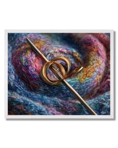 THREAD THROUGH NEEDLE - FRAMED