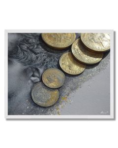 COIN SURFACE DETAIL - FRAMED