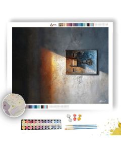 LIGHT SWITCH CLOSEUP - Paint by Numbers Full Kit