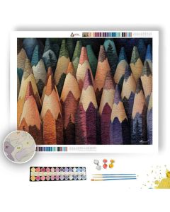 COLORED PENCIL FOREST - Paint by Numbers Full Kit
