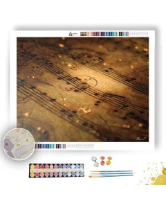 SHEET MUSIC CLOSE - Paint by Numbers Full Kit