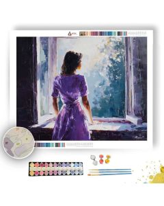 WOMAN BY WINDOW - Paint by Numbers Full Kit