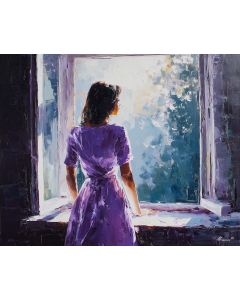 WOMAN BY WINDOW