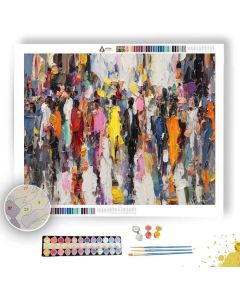 CROWD IN MOTION - Paint by Numbers Full Kit