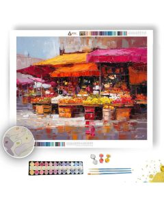 MORNING MARKET - Paint by Numbers Full Kit