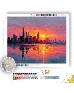 URBAN SUNSET - Paint by Numbers Full Kit