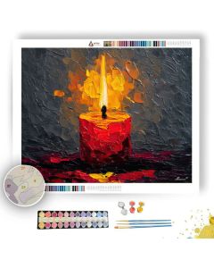 CANDLE GLOW - Paint by Numbers Full Kit