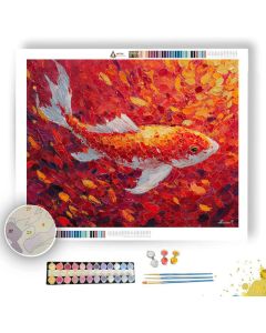 GOLDEN FISH LIGHT - Paint by Numbers Full Kit