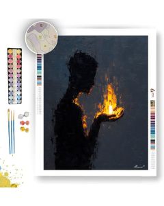 LIGHT IN HAND B&W - Paint by Numbers Full Kit