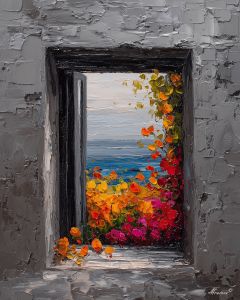 WINDOW TO SUMMER B&W