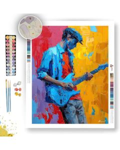 BLUE GUITAR - Paint by Numbers Full Kit