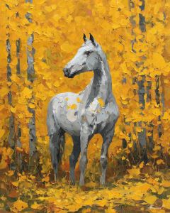 GOLDEN HORSE B&W