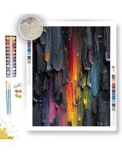 FALLING COLOR B&W - Paint by Numbers Full Kit