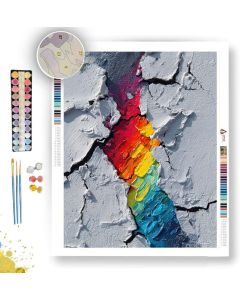 COLOR BREAK B&W - Paint by Numbers Full Kit