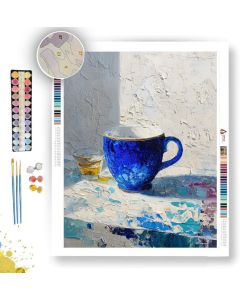 SAPPHIRE CUP B&W - Paint by Numbers Full Kit