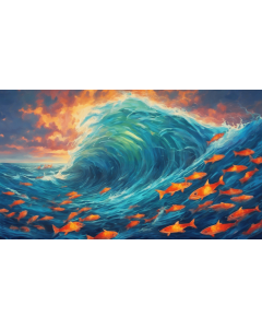 A SCHOOL OF FISH FORMING