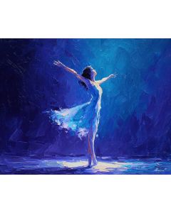 DANCER IN BLUE LIGHT