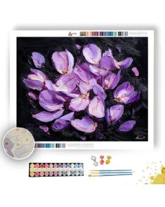 PURPLE BLOSSOM - Paint by Numbers Full Kit