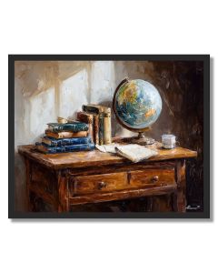 STUDY IN OAK - FRAMED