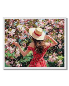 ROSE GARDEN HAT - FRAMED