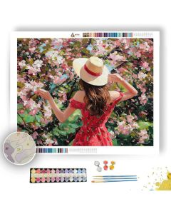ROSE GARDEN HAT - Paint by Numbers Full Kit