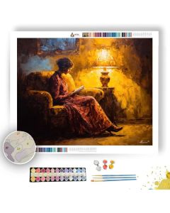 SILENT READING - Paint by Numbers Full Kit