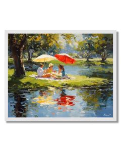 MEADOW LUNCH - FRAMED