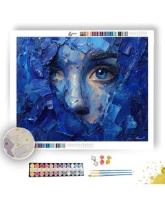 PORTRAIT IN BLUE - Paint by Numbers Full Kit