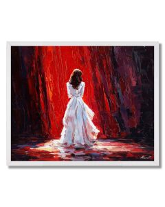 SINGER IN WHITE - FRAMED