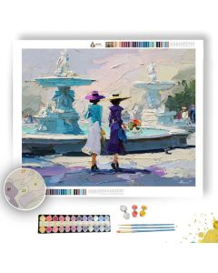 FOUNTAIN SQUARE - Paint by Numbers Full Kit