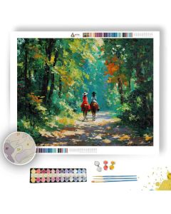 COUNTRYSIDE BRIDLE PATH - Paint by Numbers Full Kit