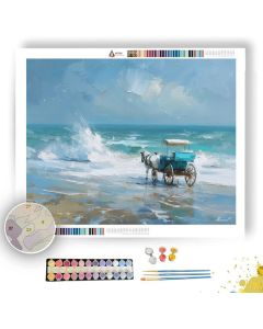 CARRIAGE BY THE SEA - Paint by Numbers Full Kit