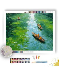 RIVER OF CAMBODIA - Paint by Numbers Full Kit