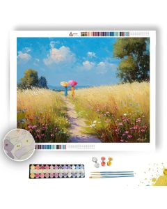 ENGLISH MEADOW PATH - Paint by Numbers Full Kit