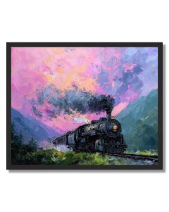 STEAM THROUGH THE VALLEY - FRAMED