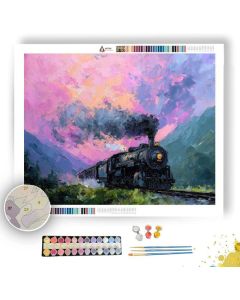 STEAM THROUGH THE VALLEY - Paint by Numbers Full Kit
