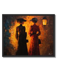 MEETING UNDER LANTERNS - FRAMED