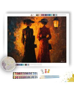 MEETING UNDER LANTERNS - Paint by Numbers Full Kit