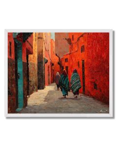 MARRAKECH RED STREET - FRAMED