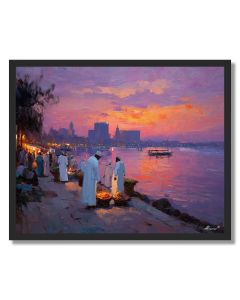 CAIRO RIVERSIDE MARKET - FRAMED