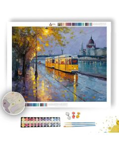 BUDAPEST RIVER STREET - Paint by Numbers Full Kit